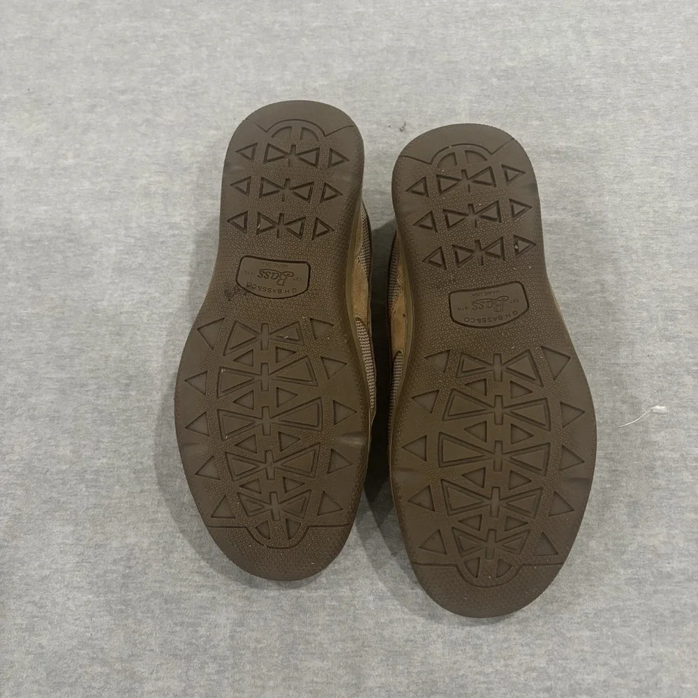 G.H.‎ Bass Mens Explorer Boat Shoes Tan Leather Mesh BASS-EARL III Size 9M